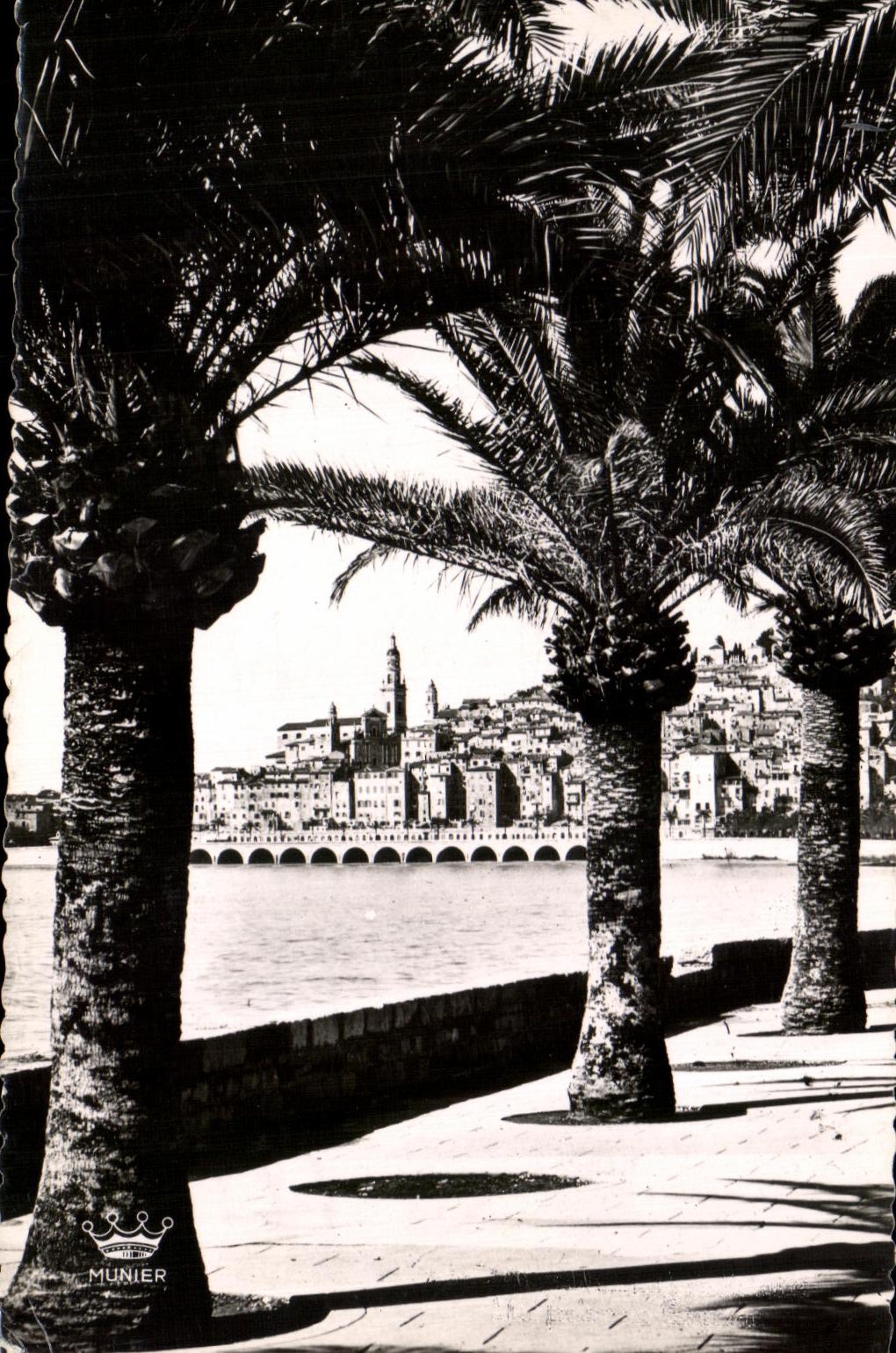 CPA Menton the Old City Seen from of Garavan