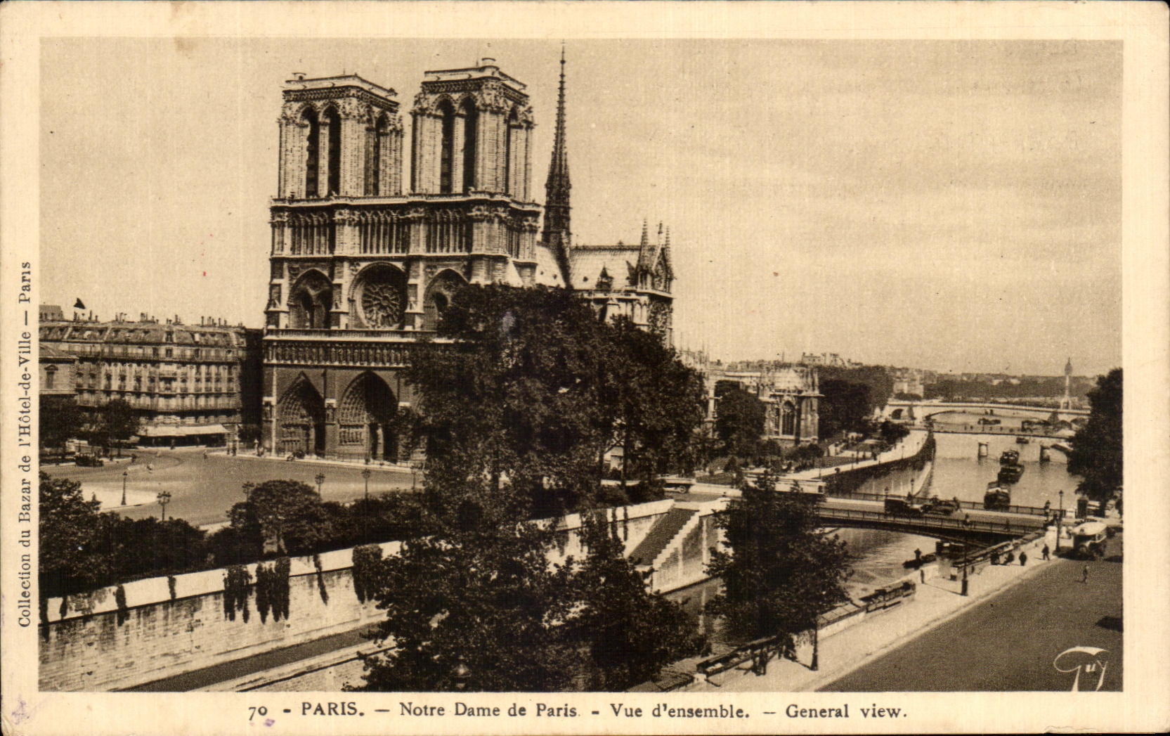 Cuadro total del Notre Dame de Paris de CPA Paris