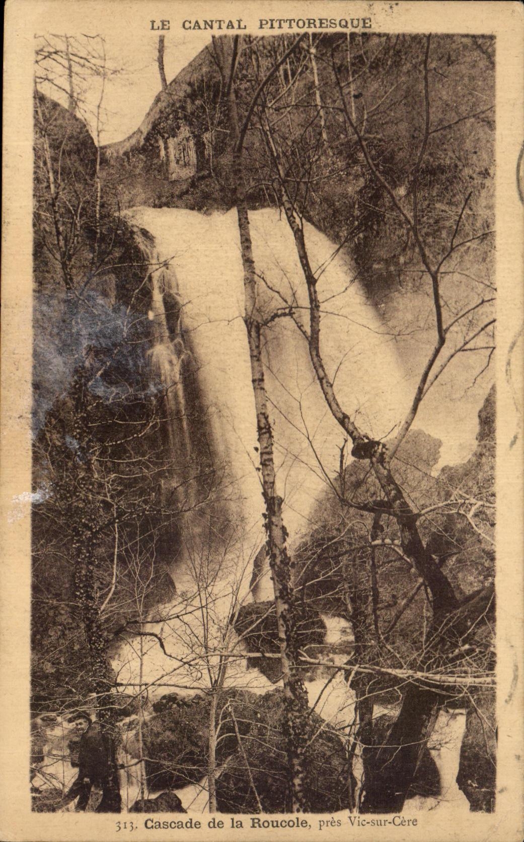 CPA Cascades of Roucole close Vic on Cere