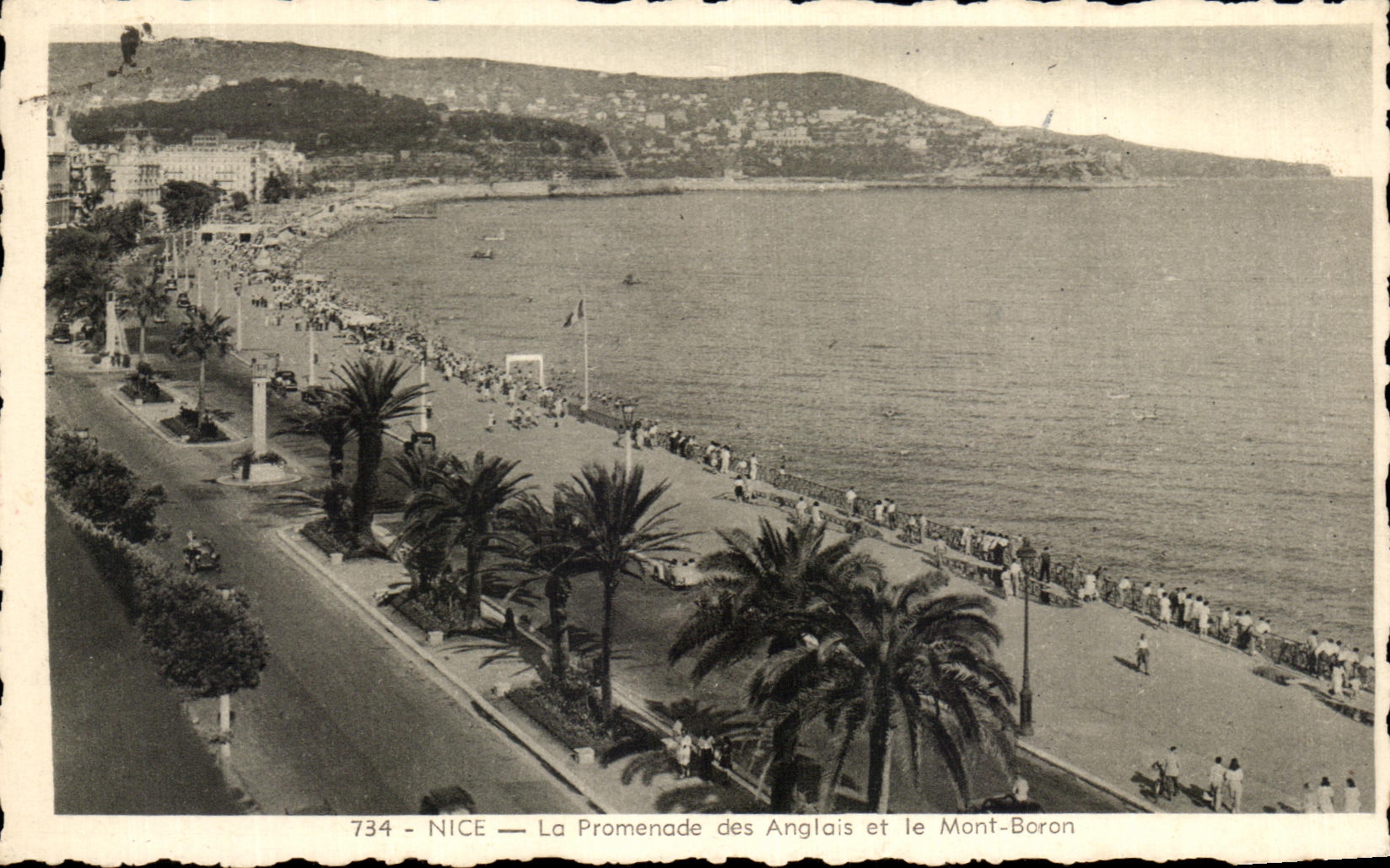 CPA Niza la caminata del ingles y del montaje del boro