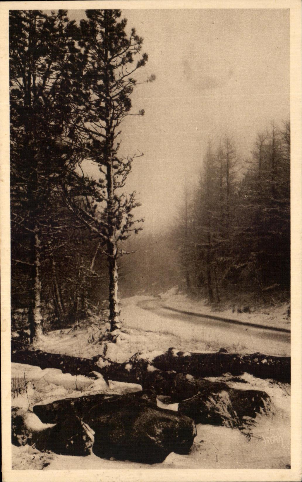 CPA Aigoual Mount the Road of Valleraugue to the Aigoual Mount