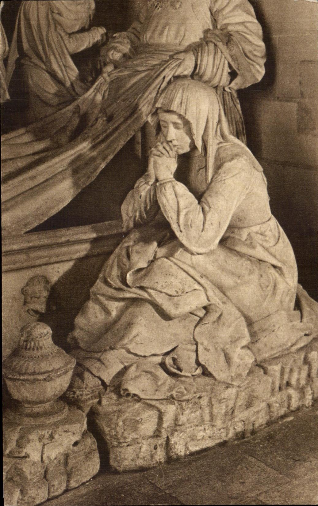 CPA Saints De Solesmes Sainte Madeleine