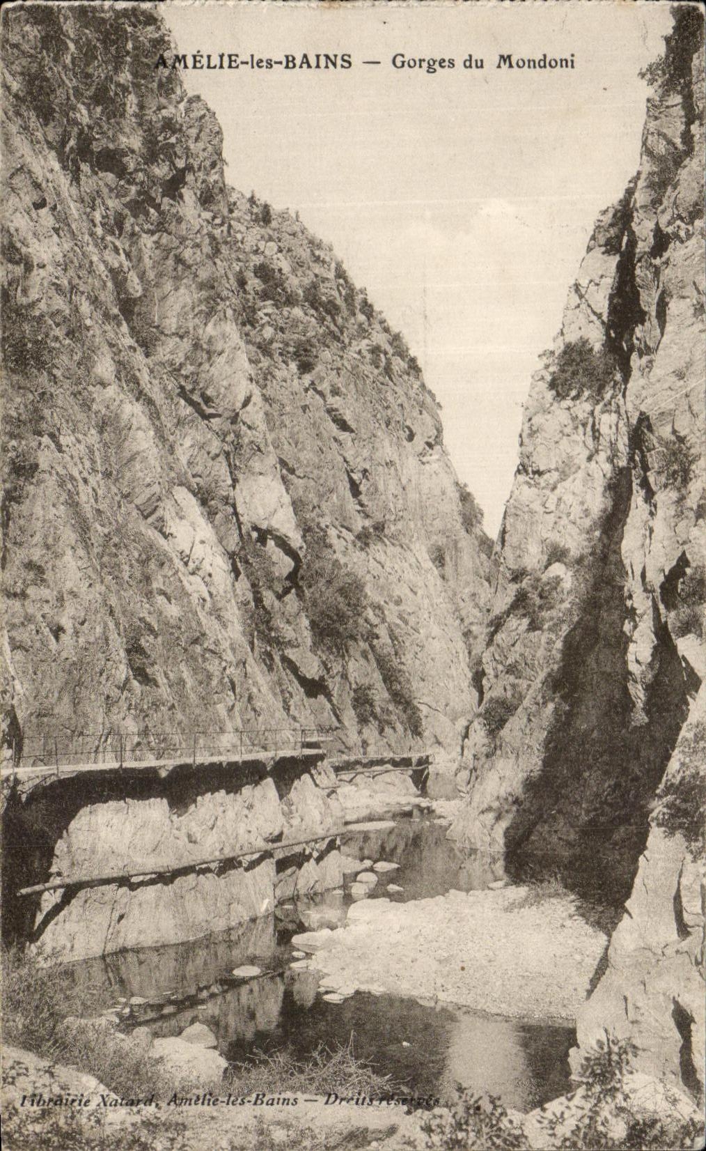 CPA Amelie les Bains Falls of Mondoni