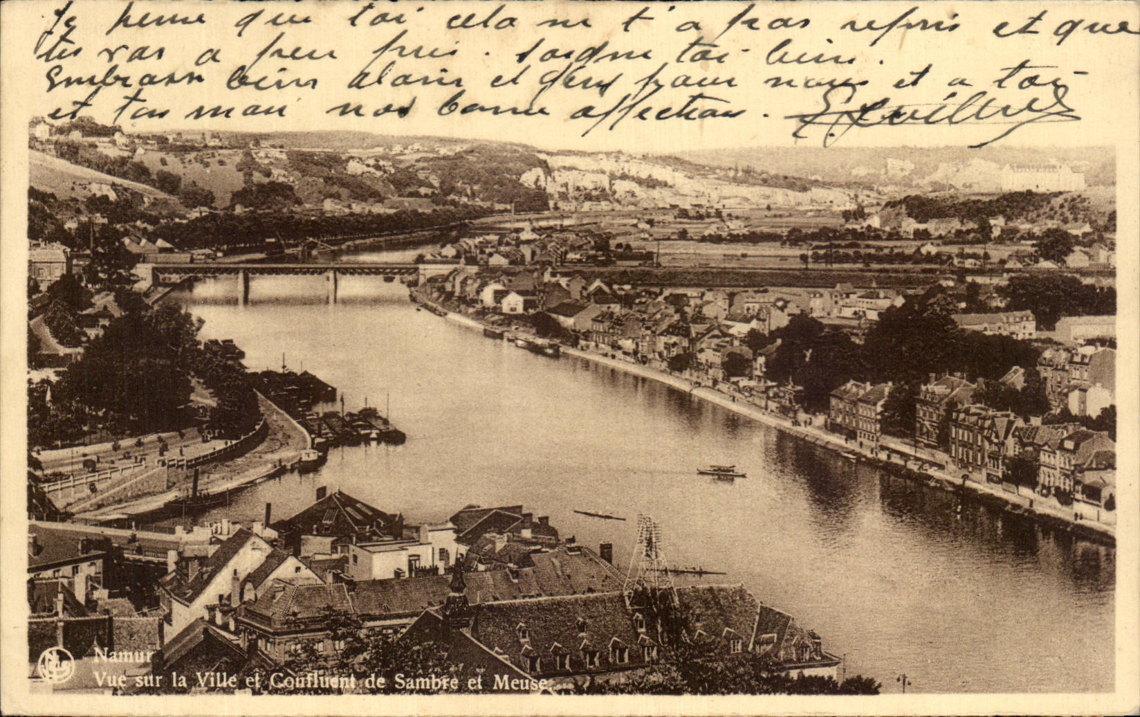 CPA Namur Seen on the City and Confluence of Sambre and Meuse