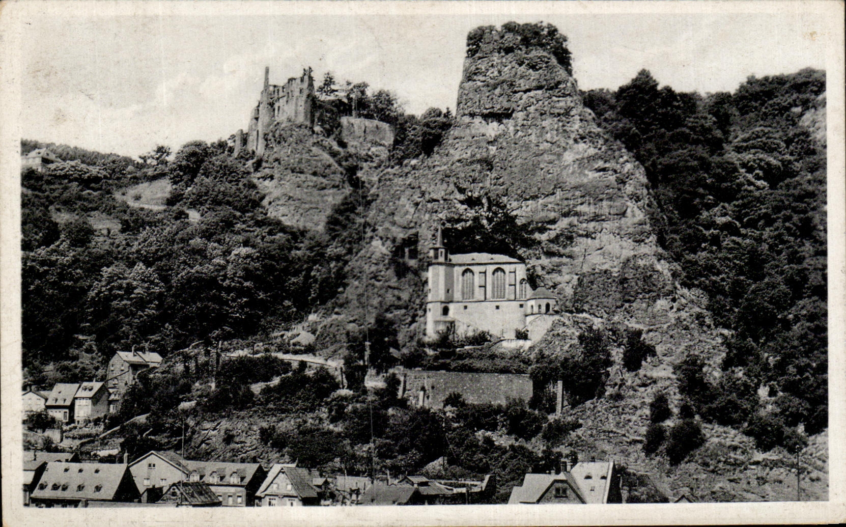 CPA Oberstein Nahe Falsankirche Burg