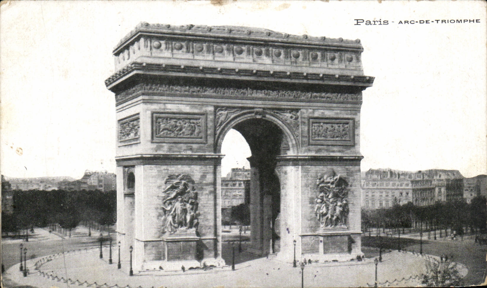 CPA Paris Arc De Triomphe