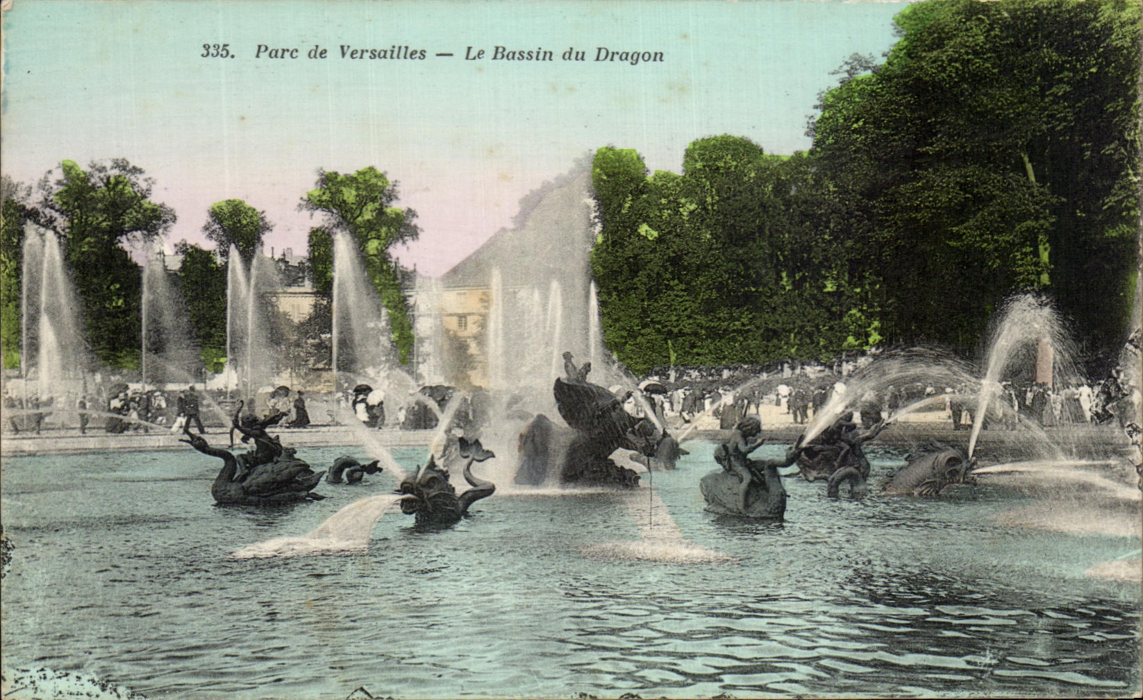 CPA Parc De Versailles Le Bassin Du Dragon