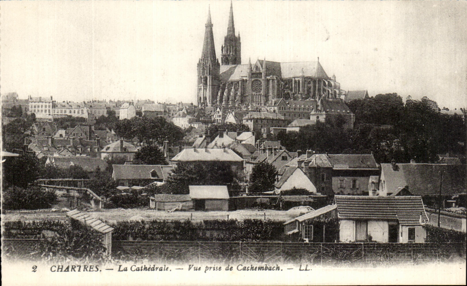 CPA Chastres the Cathedral Seen from De Cashenbach