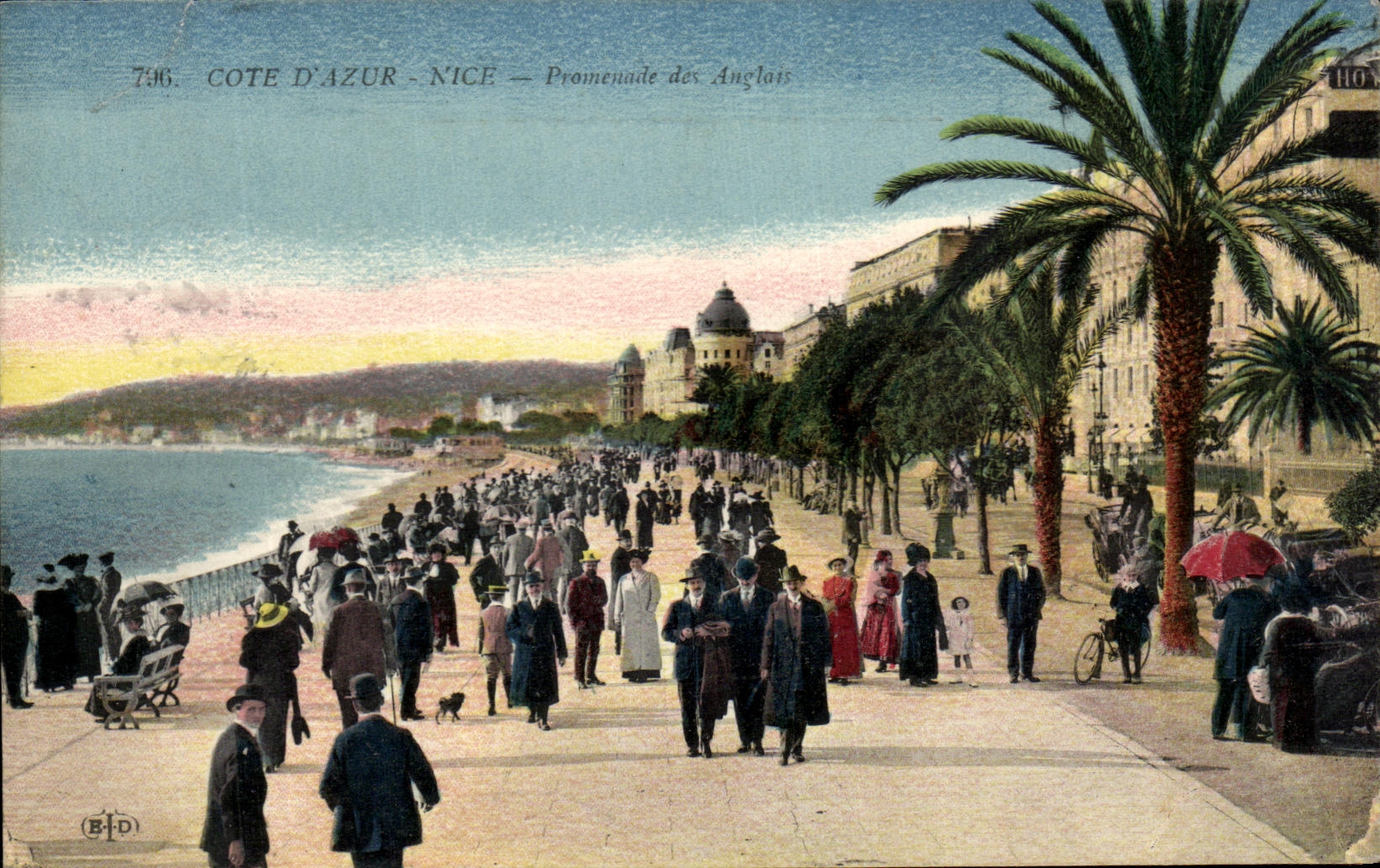 CPA dimensiona Niza la promenade azul del ingles