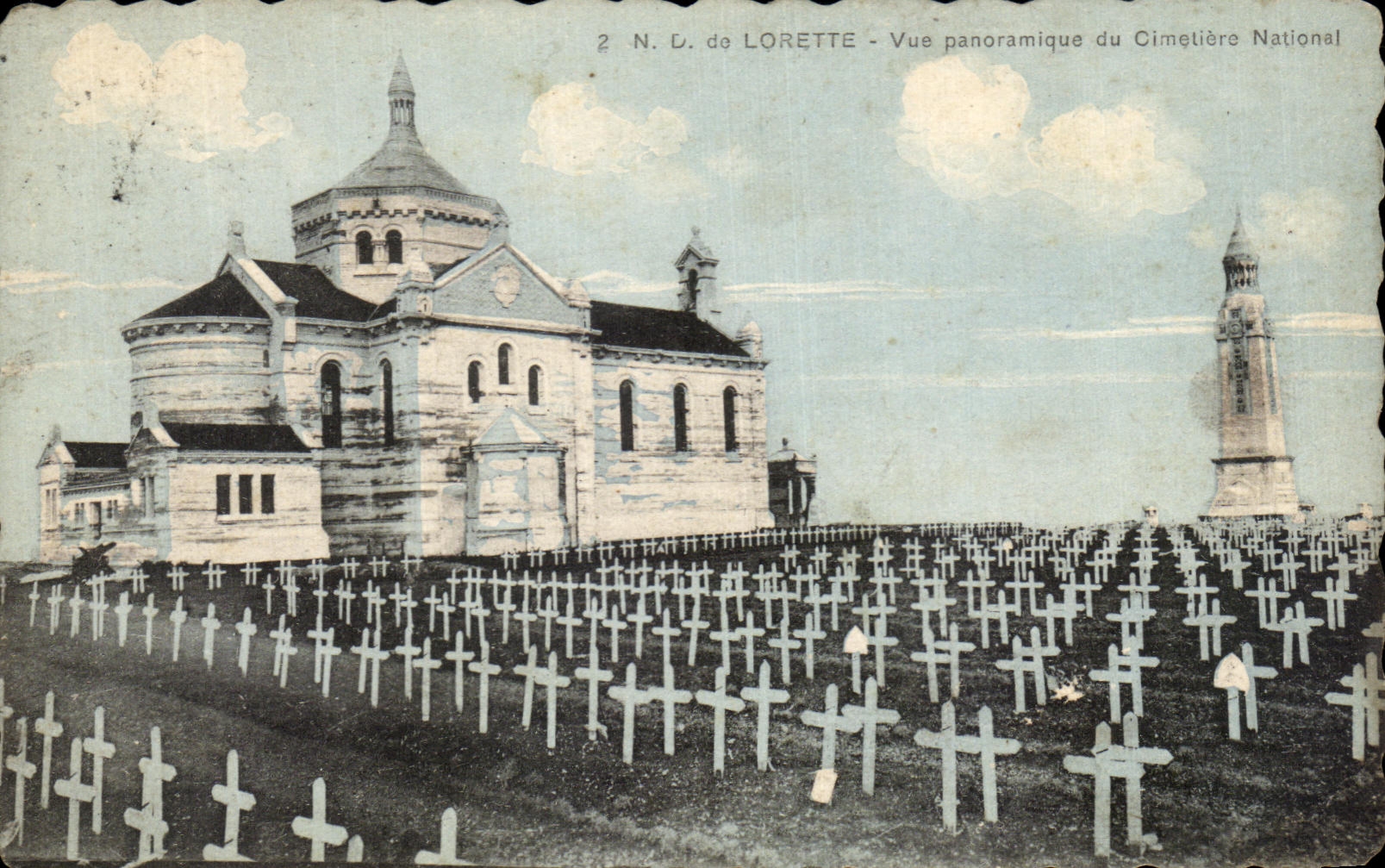 CPA ND de Lorette Vue Panoramique du cimetiere national