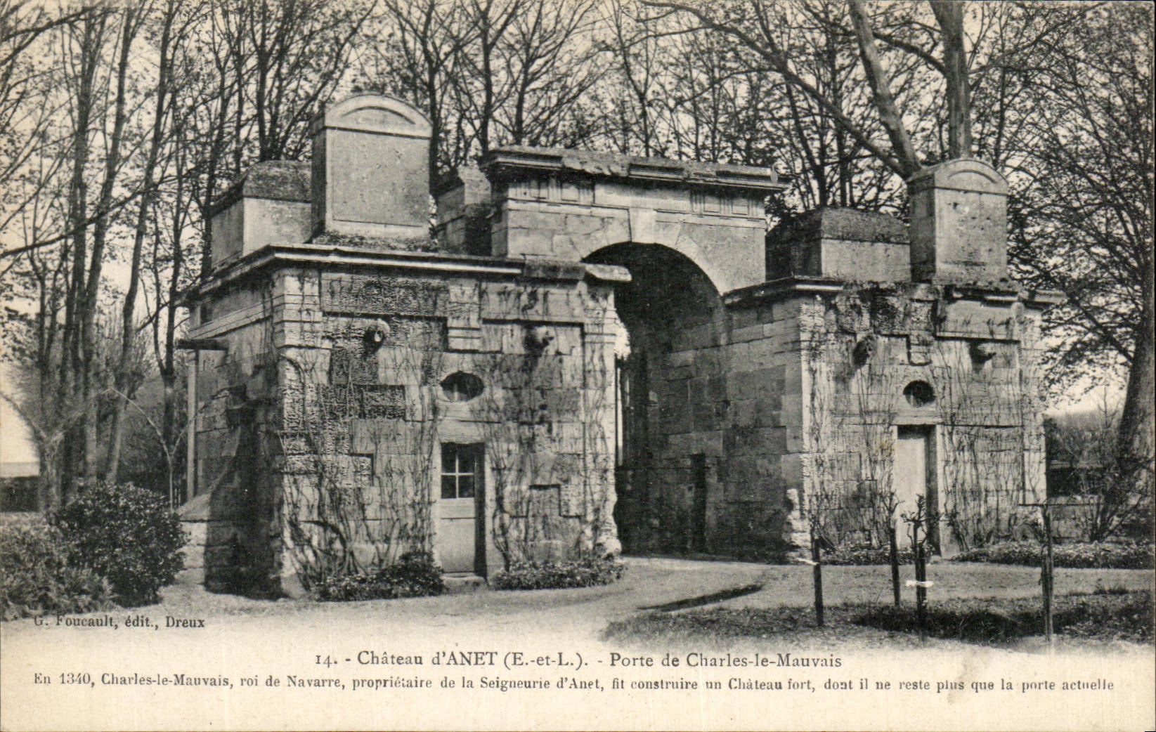 Castillo de CPA de la puerta de Anet de Charles el main