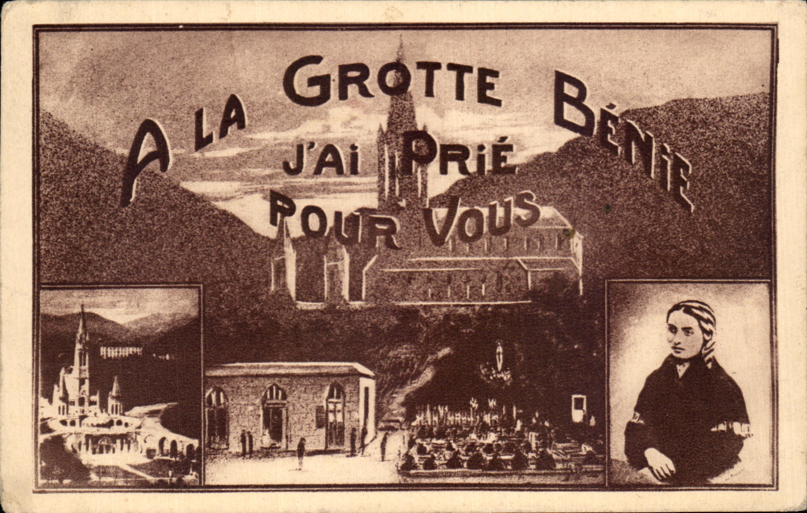 CPA With the Blessed Cave Jai Requests for you Bernadette Soubirous