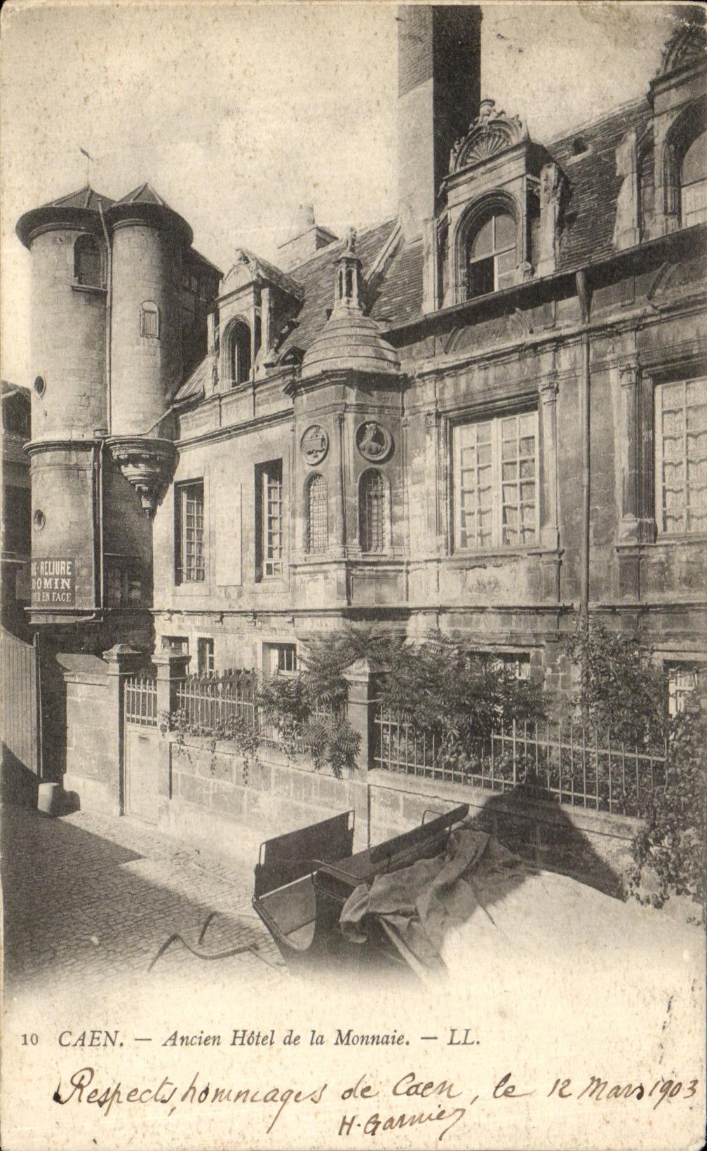 CPA Caen Ancien Hotel de la Monnaie