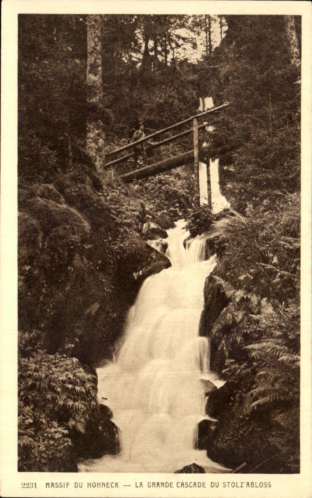 CPA Mountain Of Honneck the Large Cascade Of Stolz Abloss