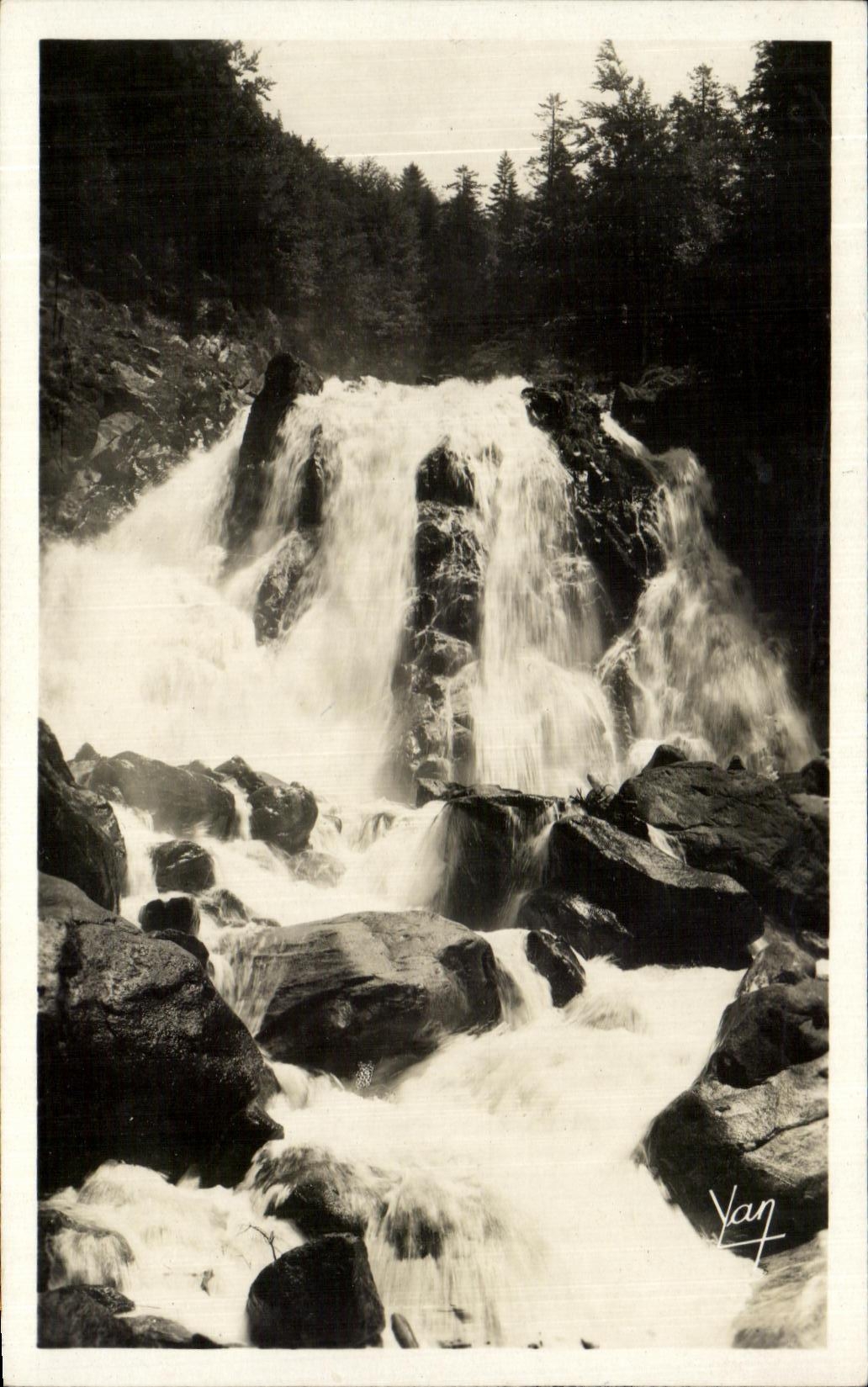 CPA Cauterets Cascades of Lutour
