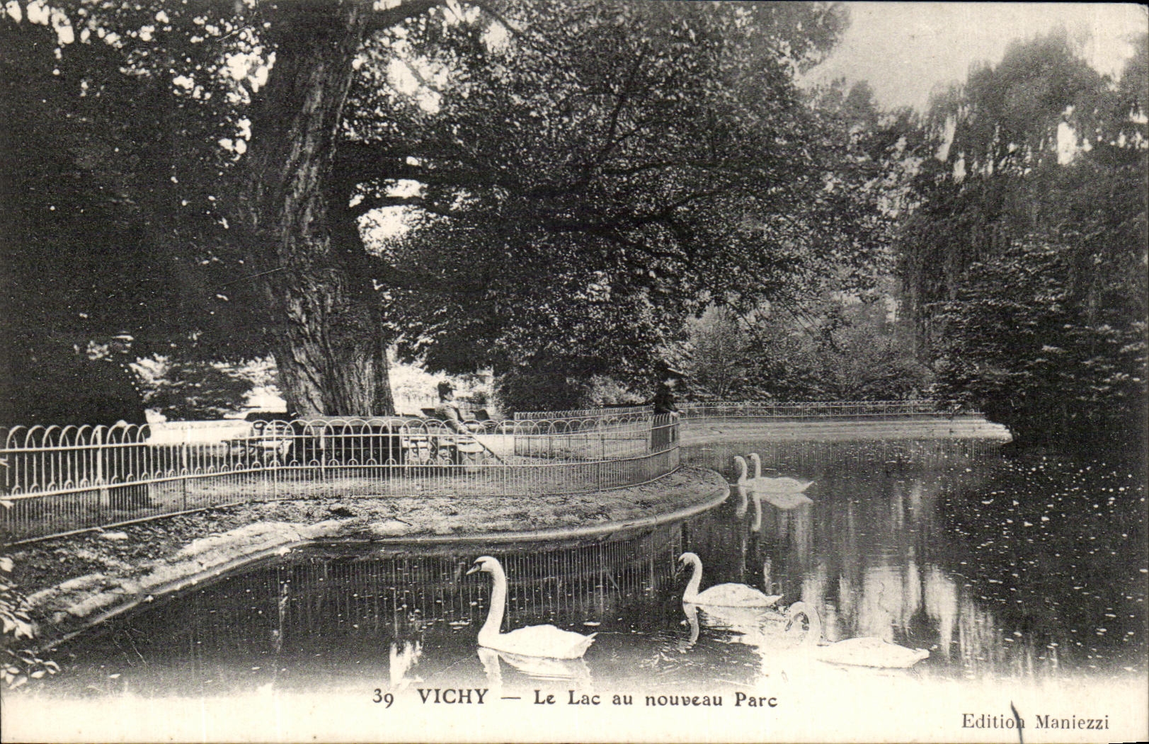 CPA Vichy Le Lac au Nouveau Parc Cygnes