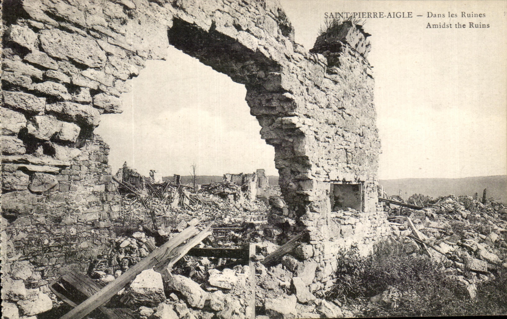 CPA Saint Pierre Eagle In the Militaria Ruins