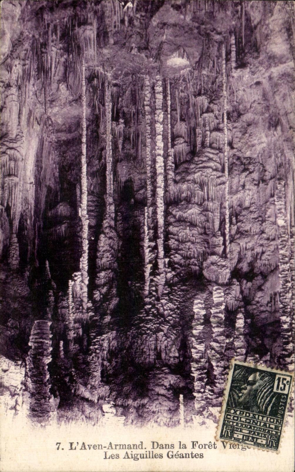 CPA the Swallow-hole Armand In the Virgin forest Giant Needles