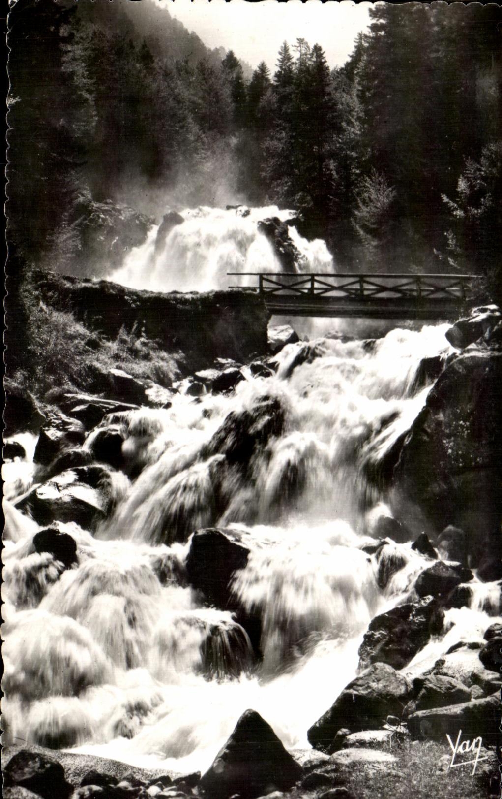 CPA Cauterets Cascades of Lutour