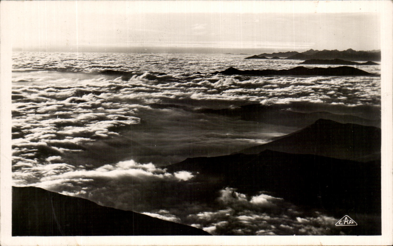 CPA the Pyrenees Sea of Clouds Seen of the Peak of the South