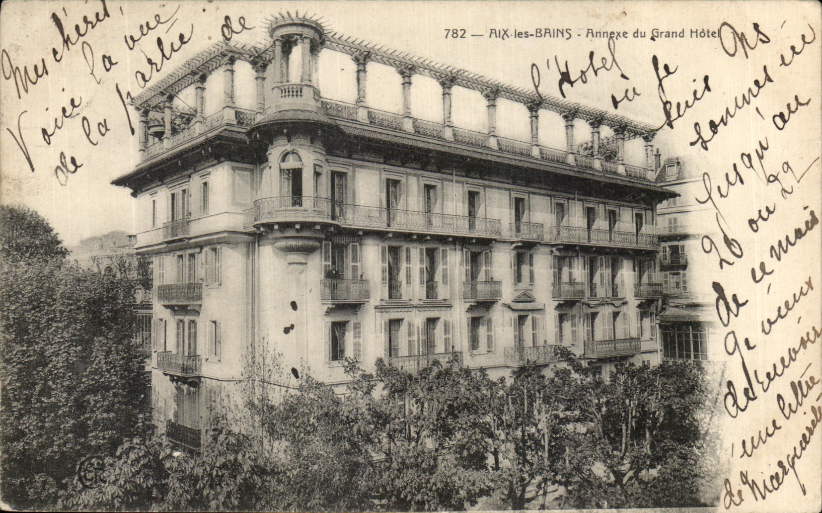 CPA Aix les Bains Annexes Large Hotel