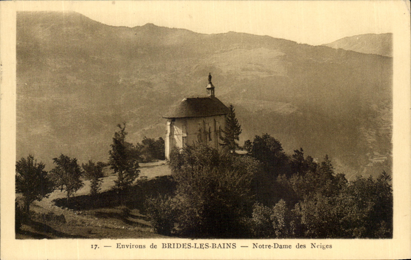 CPA Surroundings of Supports Les Bains Our Lady of Snows