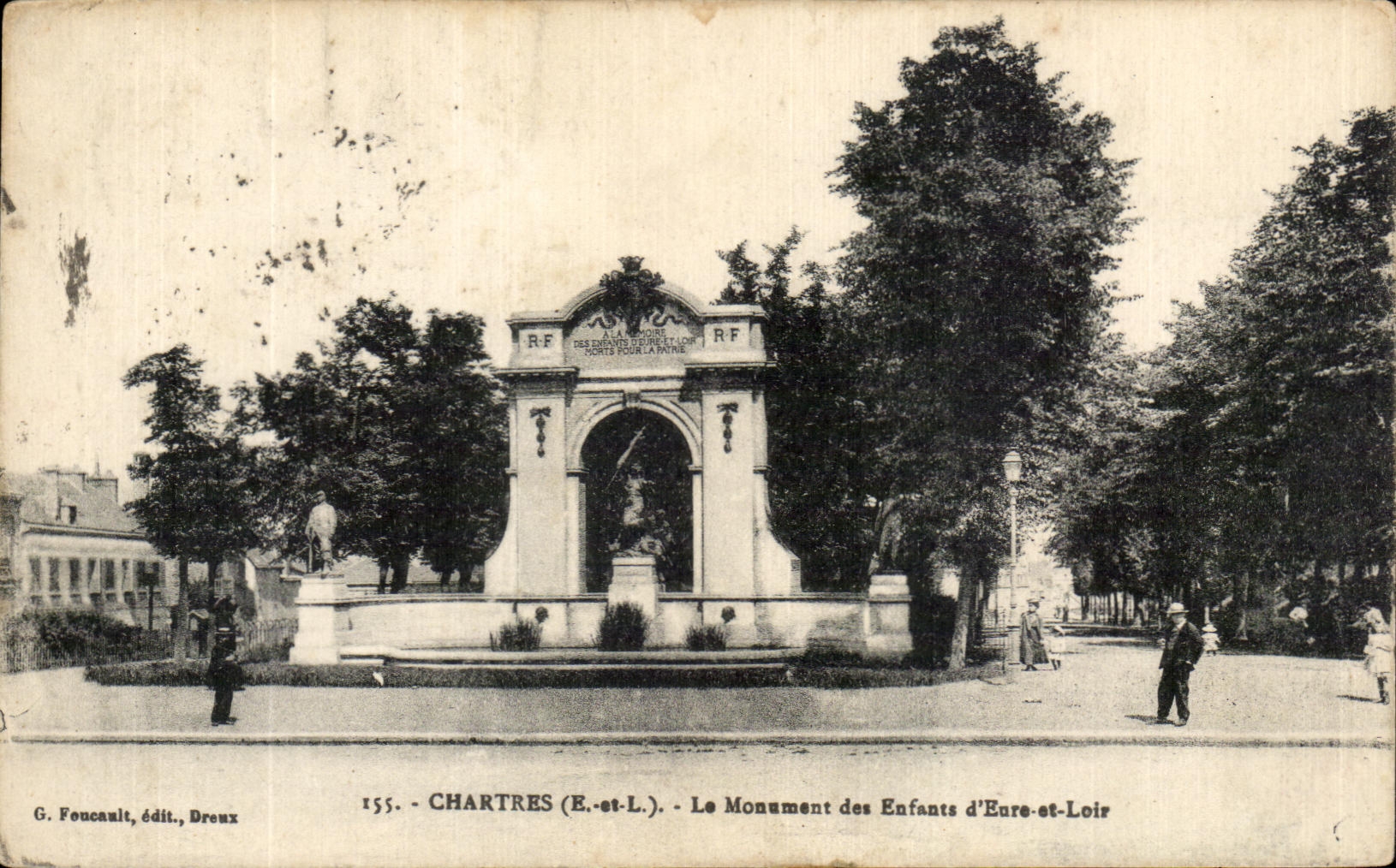 CPA Chartres the Monument of the Children Of the Eure and Loir