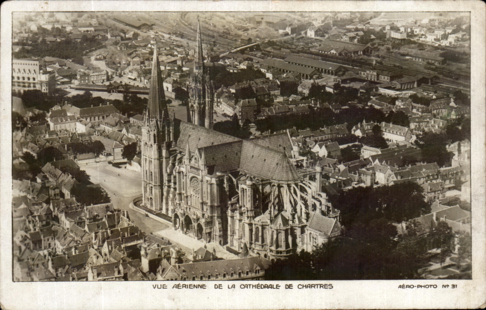 CPA Seen Air Of Cathedrale De Chartres