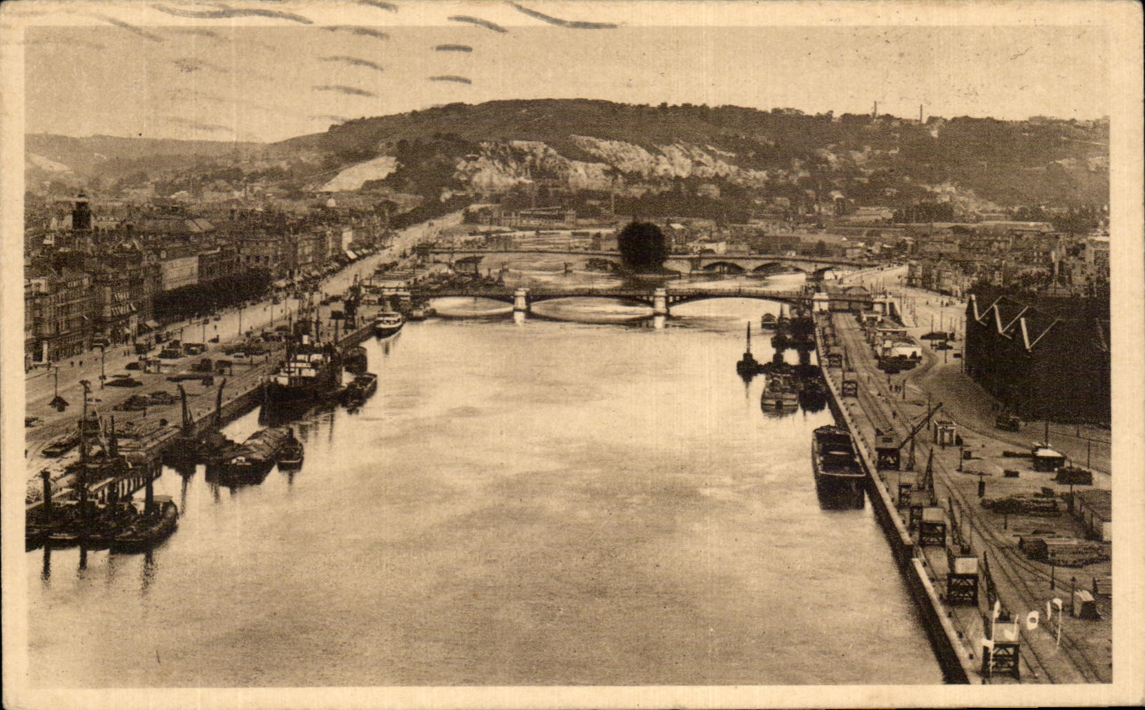 CPA Rouen the Seine and the dimension co Catherine