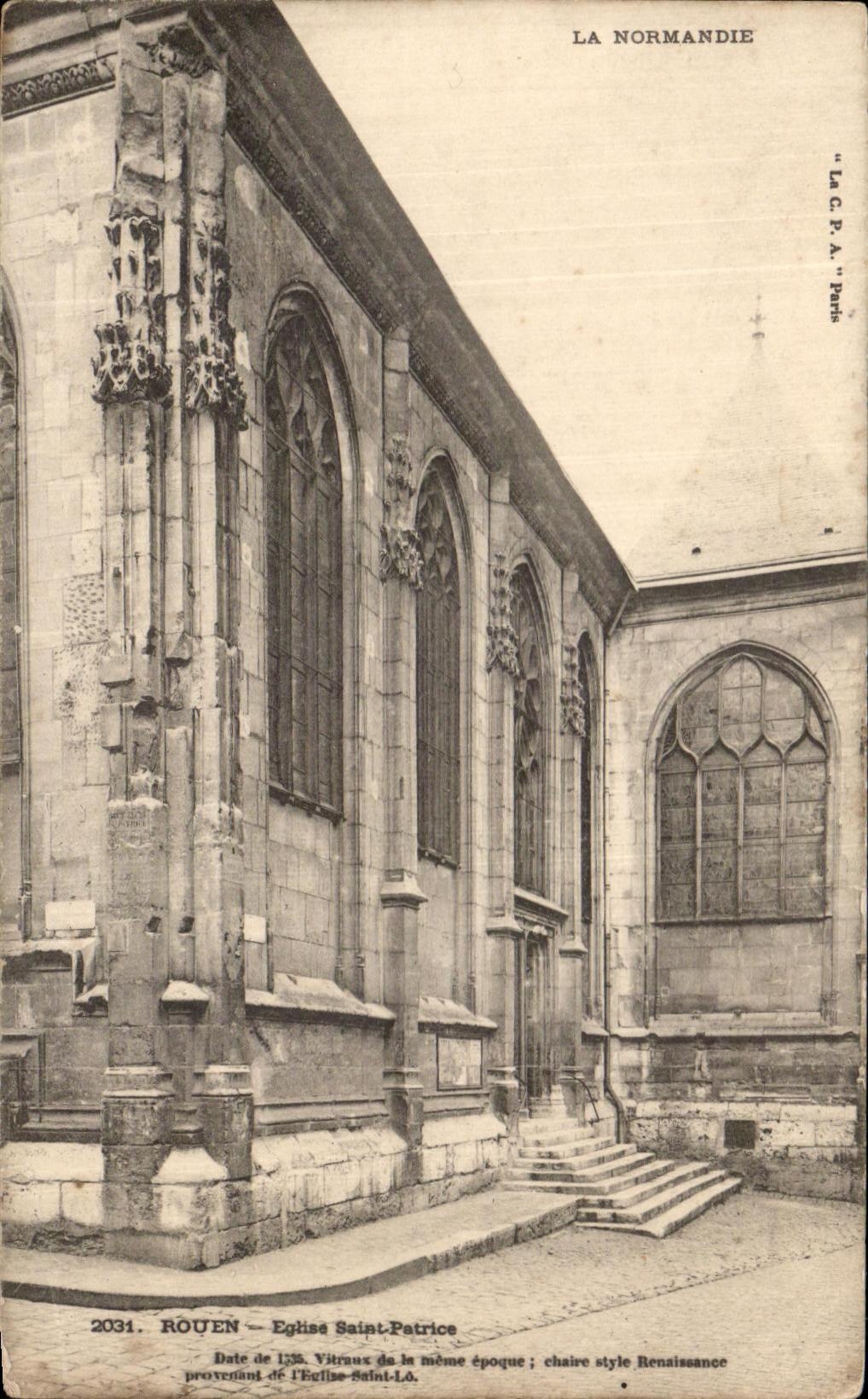 CPA Rouen Church Saint Patrice