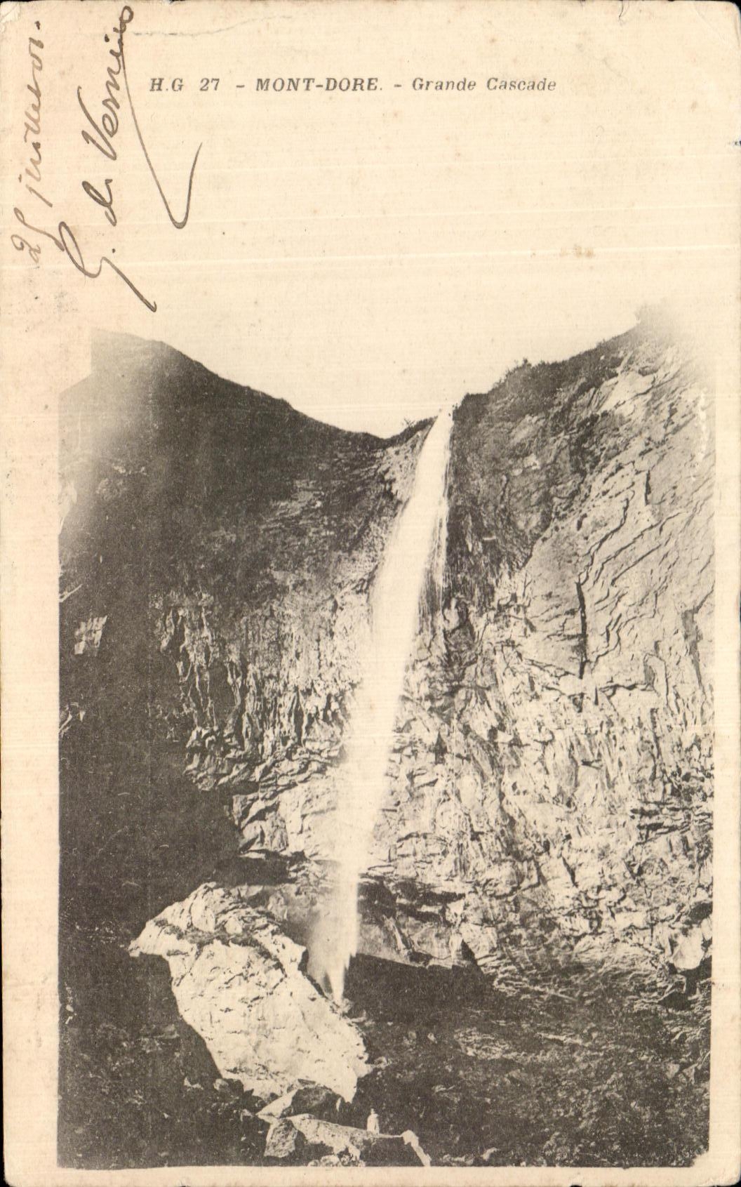 CPA Mont Gilds Large Cascade