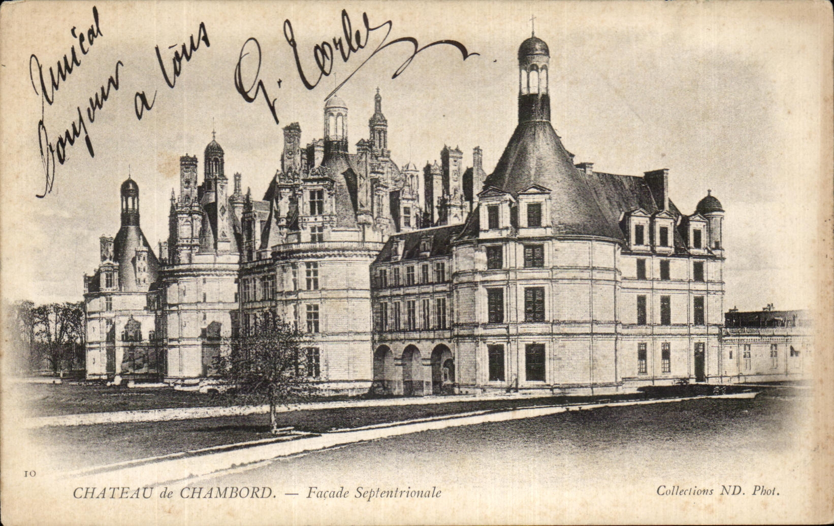 CPA Chateau de Chambord Facade Septentrionale
