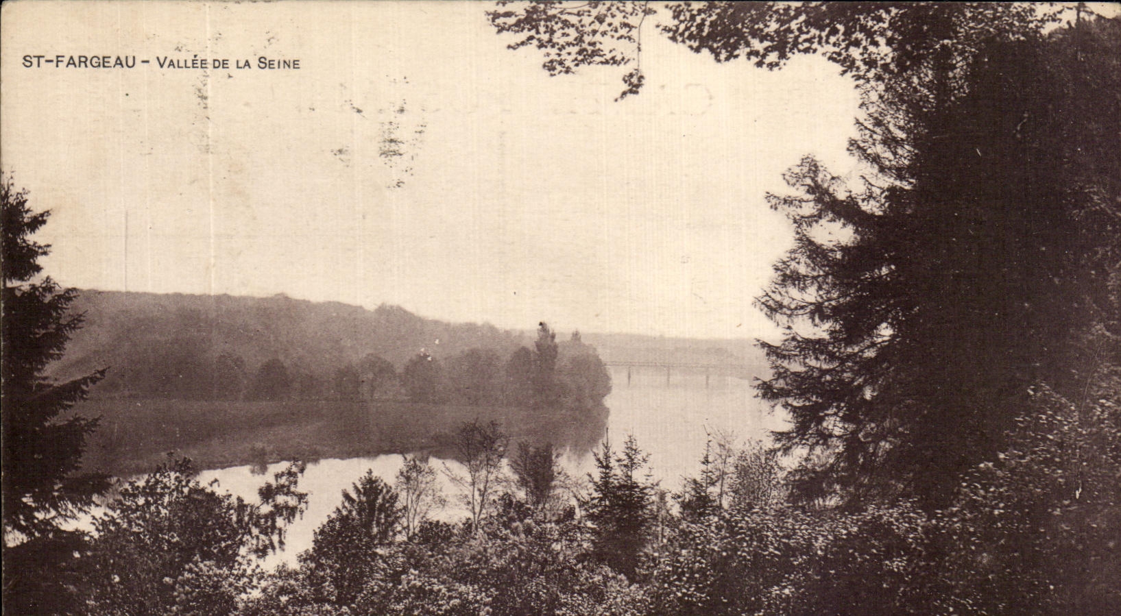 CPA St Fargeau Valley Of the Seine