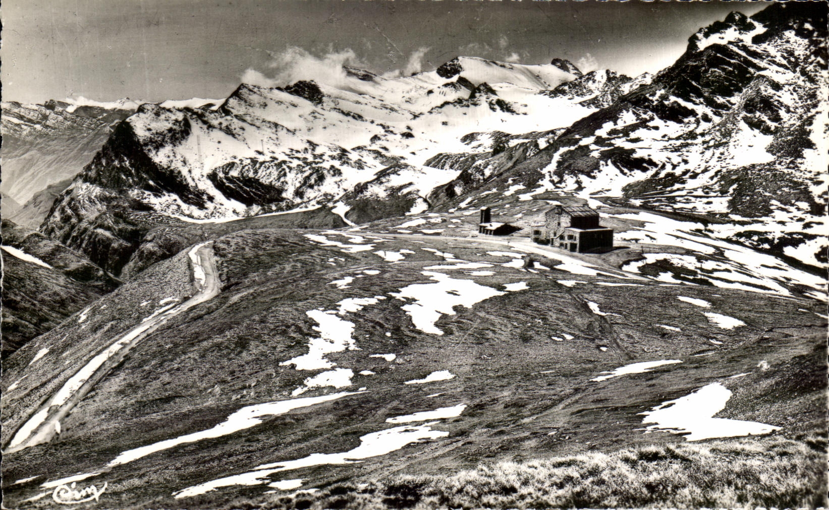 CPA Collar of I' Iseran the highest road of Europe Mean Martin