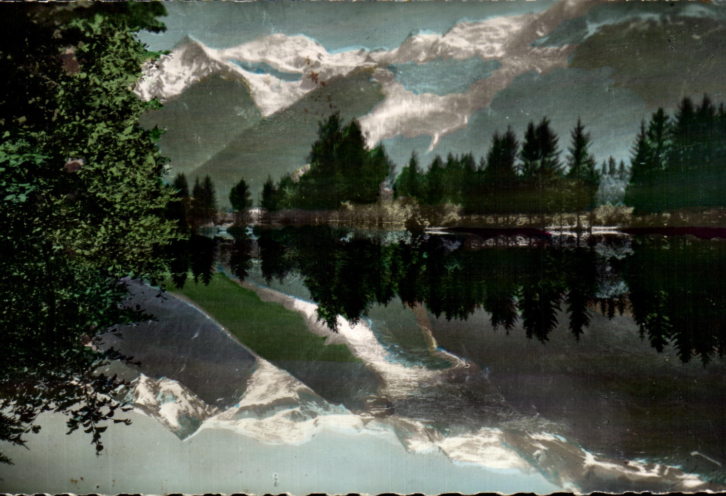 CPA Chamonix Mont Blanc lake of Gaillands