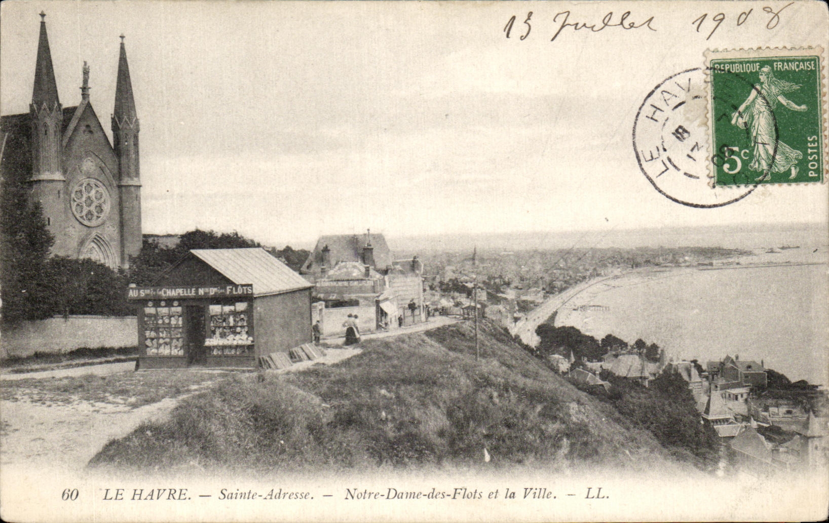 CPA Le Havre Saint Address Our Lady of the Floods and the City