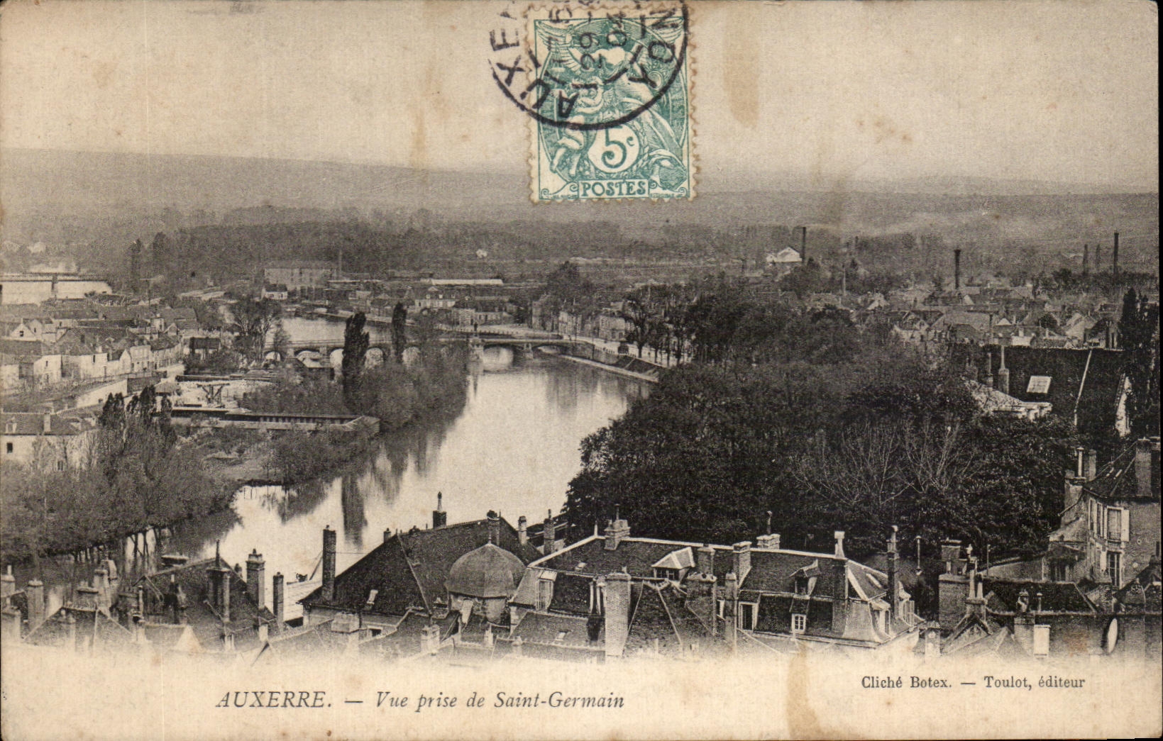 CPA Auxerre vista del santo German