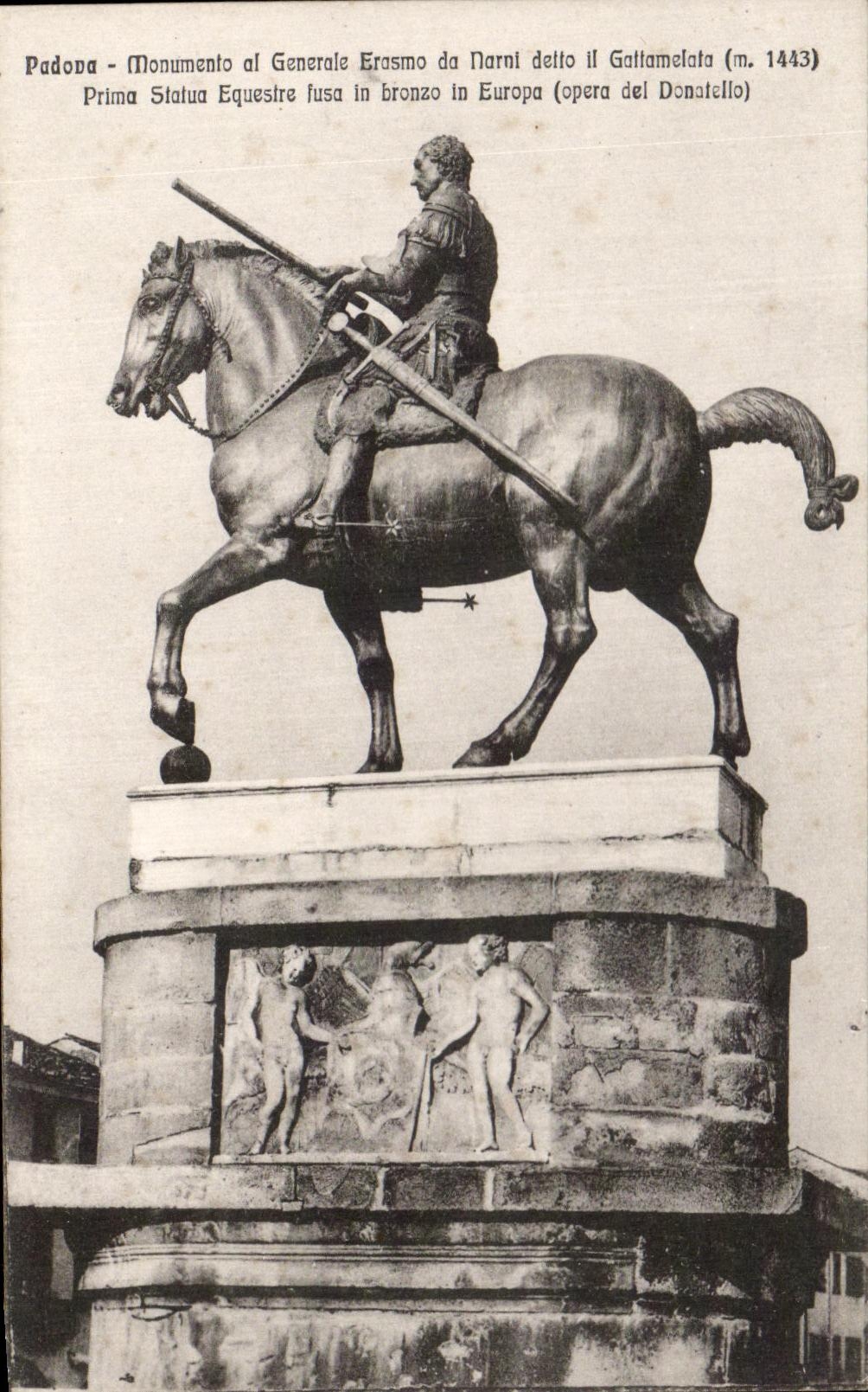 CPA Padova Generale Erasmo da Narni il Gattamelata