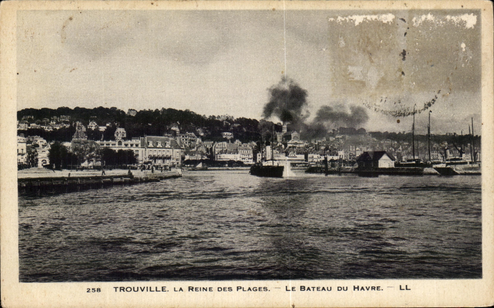 CPA Trouville la reina de las playas el barco de Le Havre