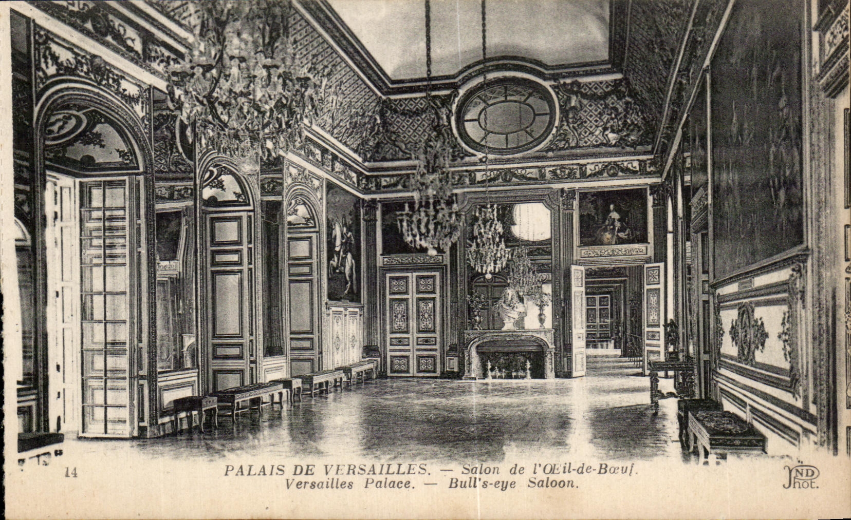 CPA Place De Versailles Salon de l'Oeil de Boeuf