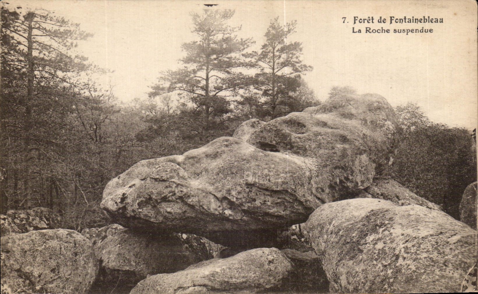 CPA Drill of Fontainebleau the Suspended Rock