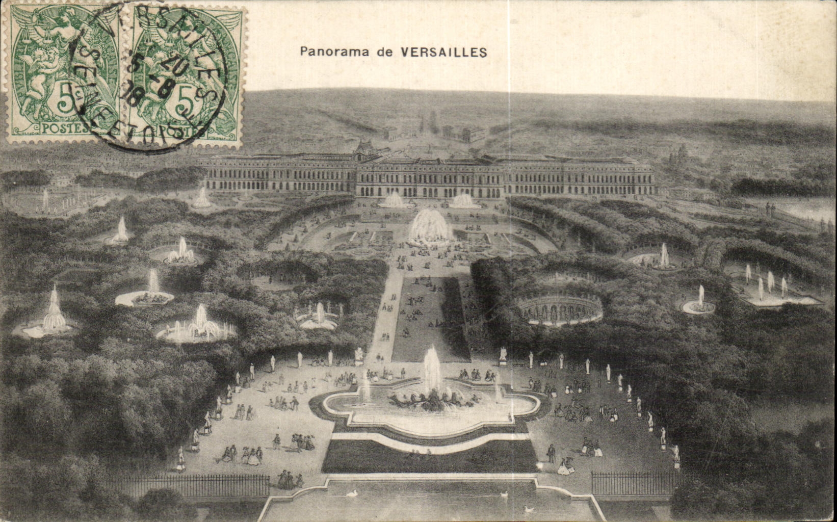 CPA Panorama de Versailles