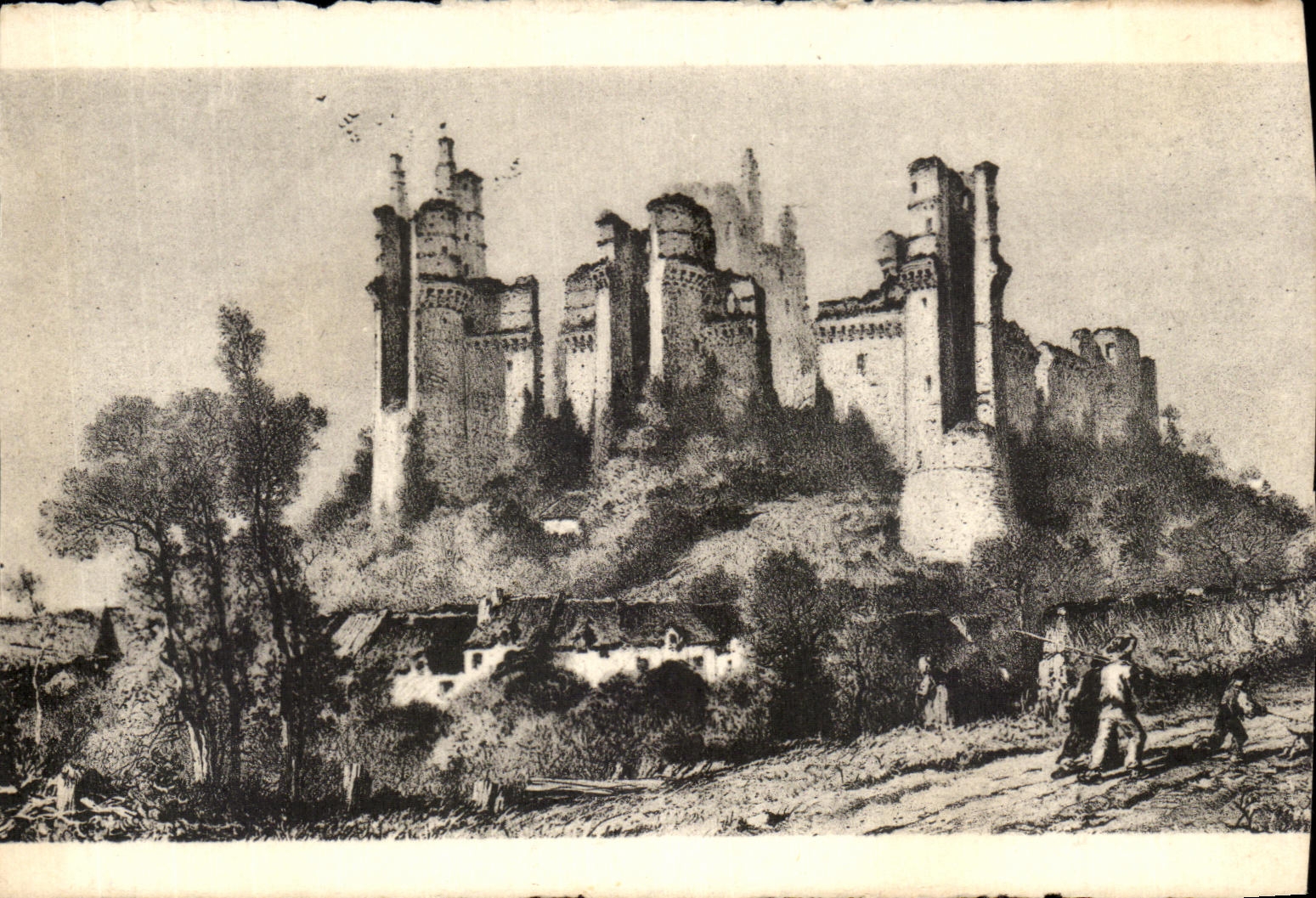 CPA Le Vieux Pierrefonds Ruines Du Chateau