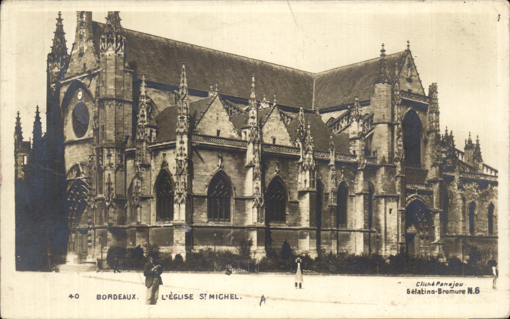 CPA Bordeaux the Church St Michel