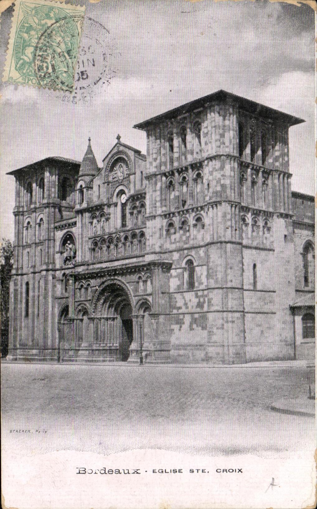 CPA Bordeaux Church co Cross