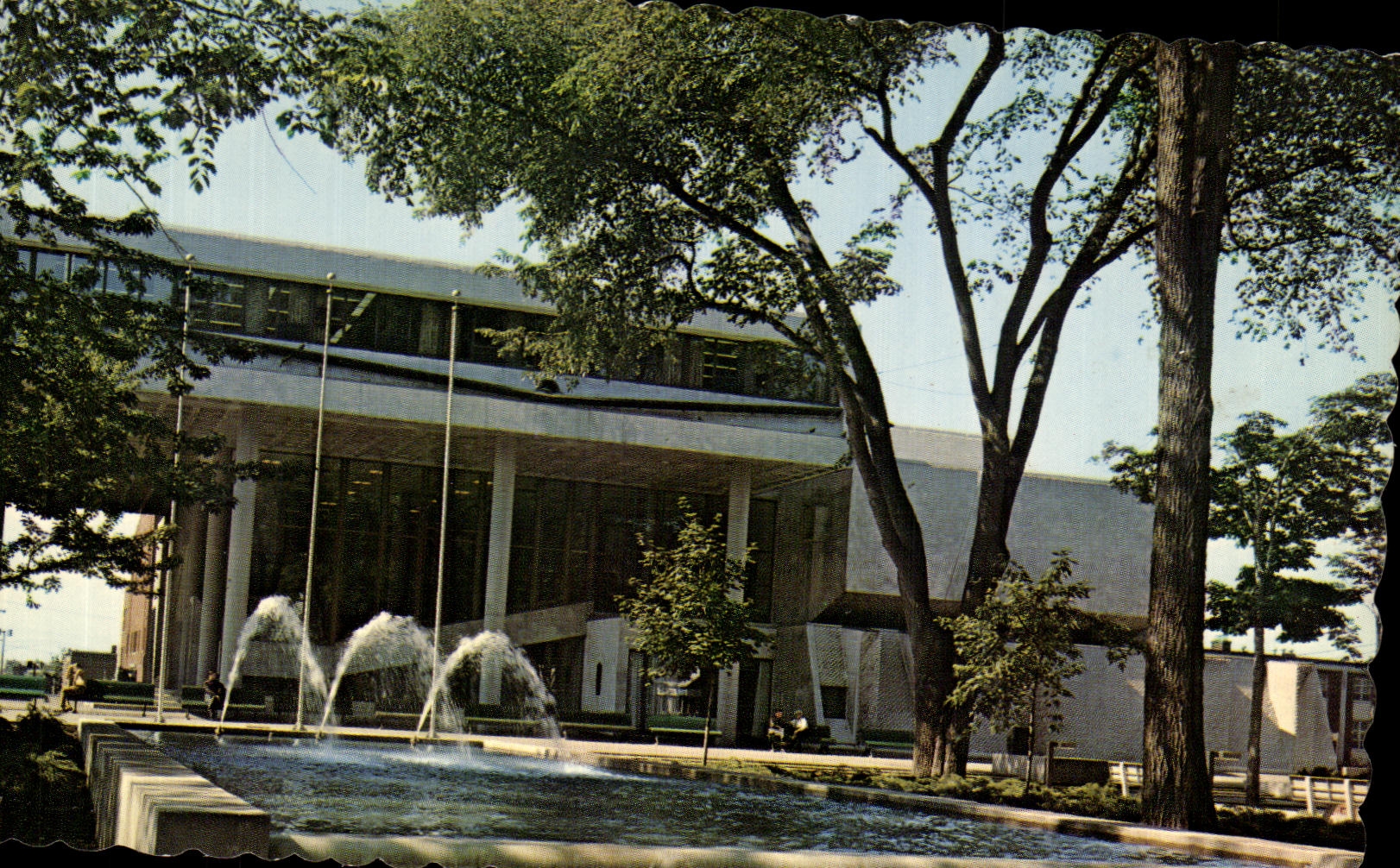 CPSM Three Rivers That Modern Town hall Center Town Three Rivers