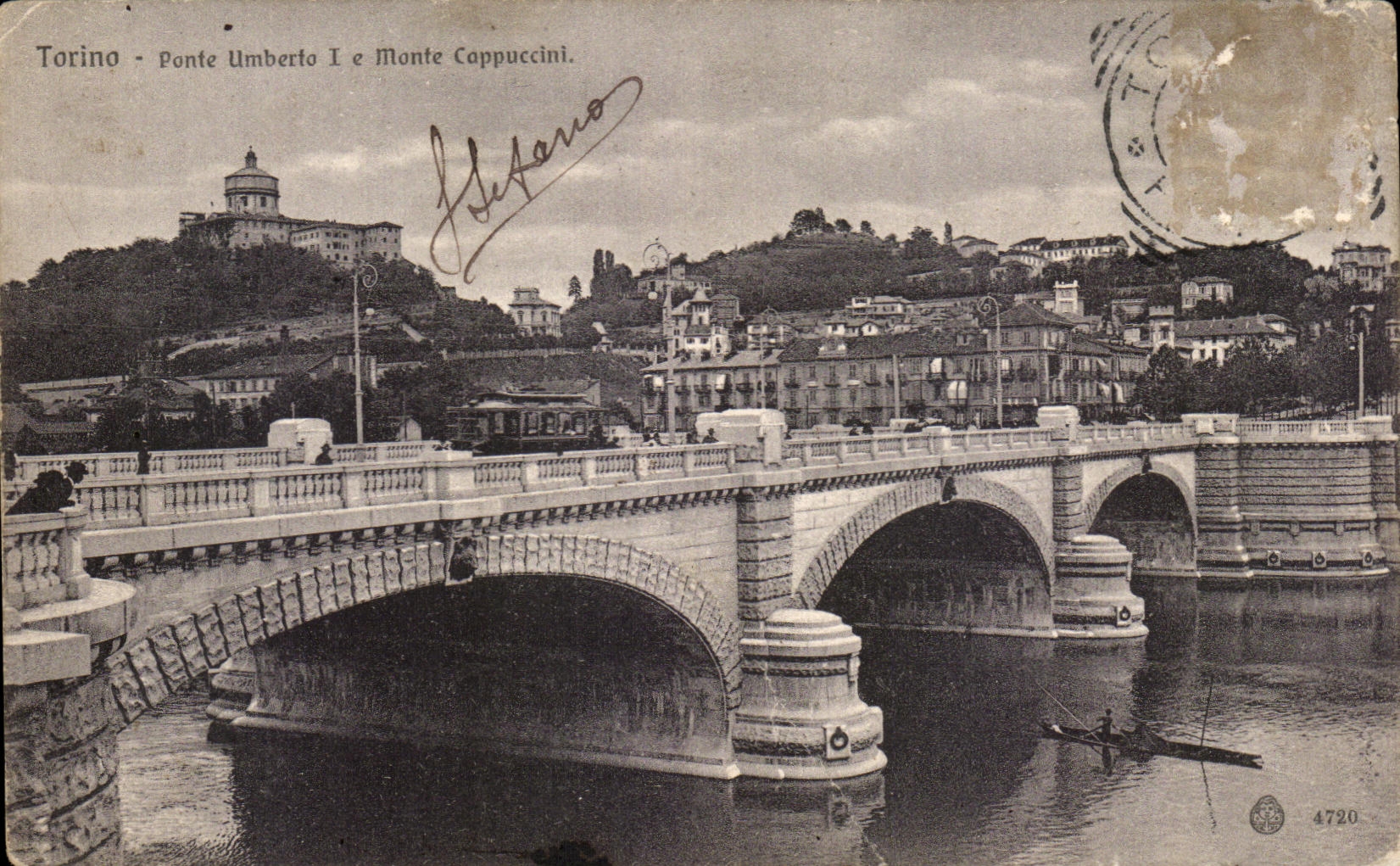 CPA Torino Ponte umberto I e monte Coppuccini