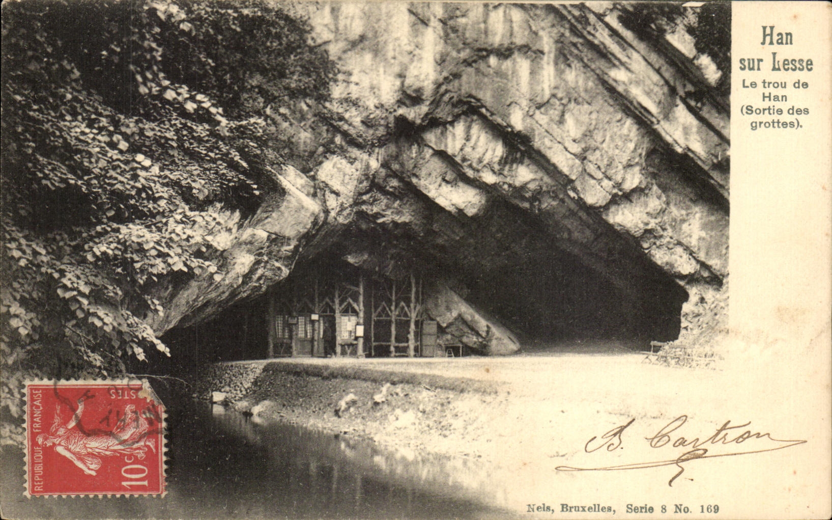 CPA Han On Injures the hole of Han Hels Sortie the caves