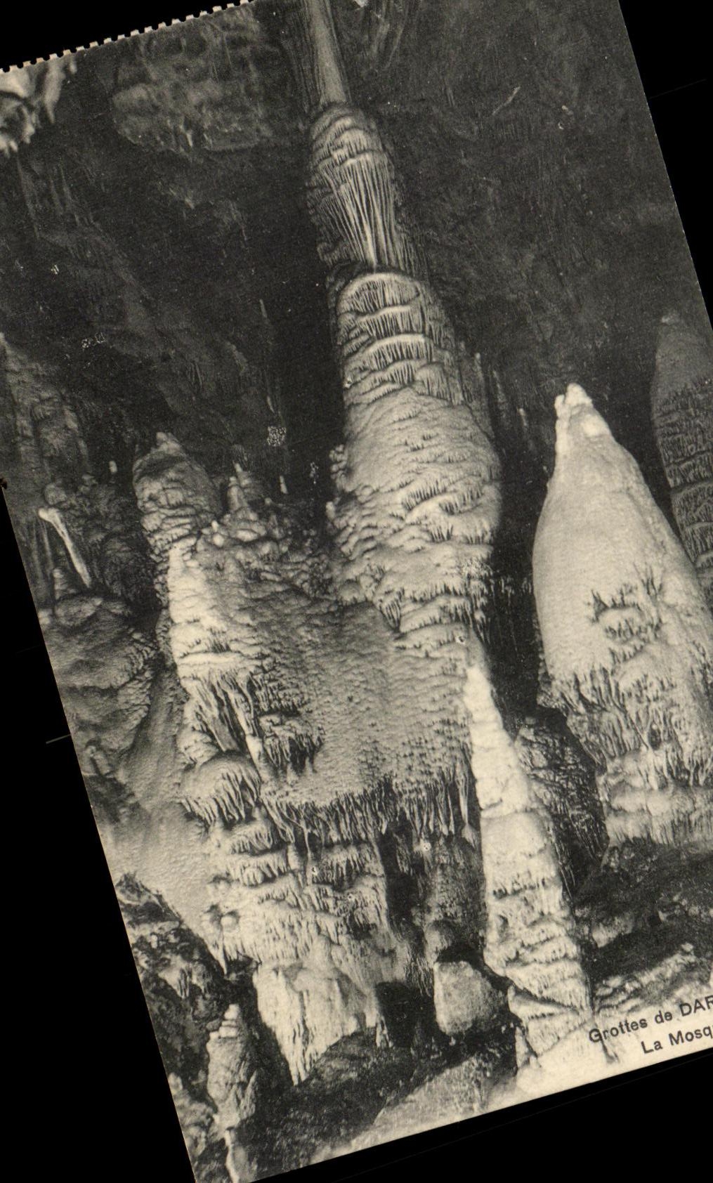 CPA Caves of Dargilan the mosque and the minaret