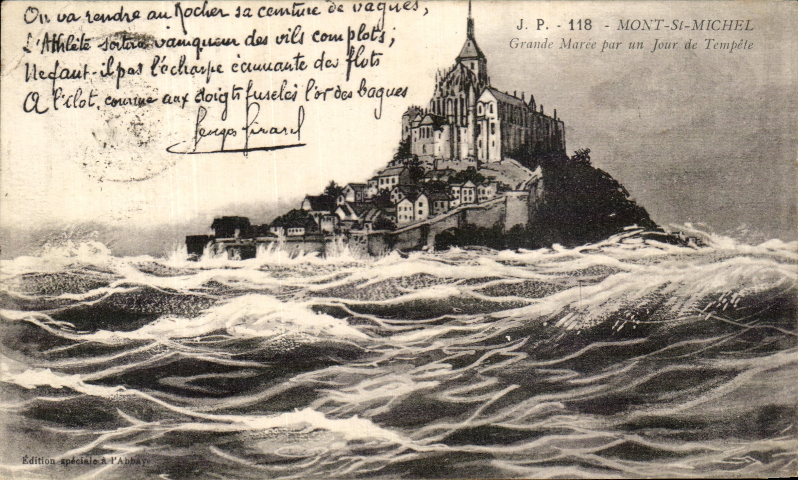 CPA Mount St Michiel spring tide by one day of storm